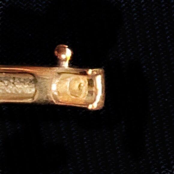 Swarovski Crystal channel set gold hinged bracelet - Picture 5 of 12